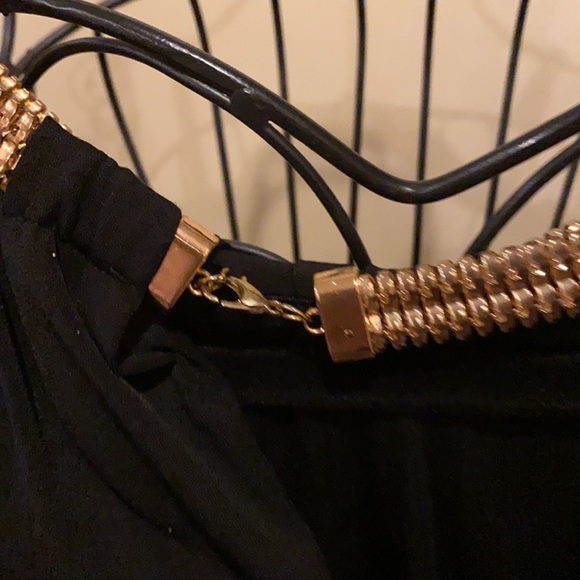 NWT Jessica Simpson black w/gold chain dress - Picture 3 of 6
